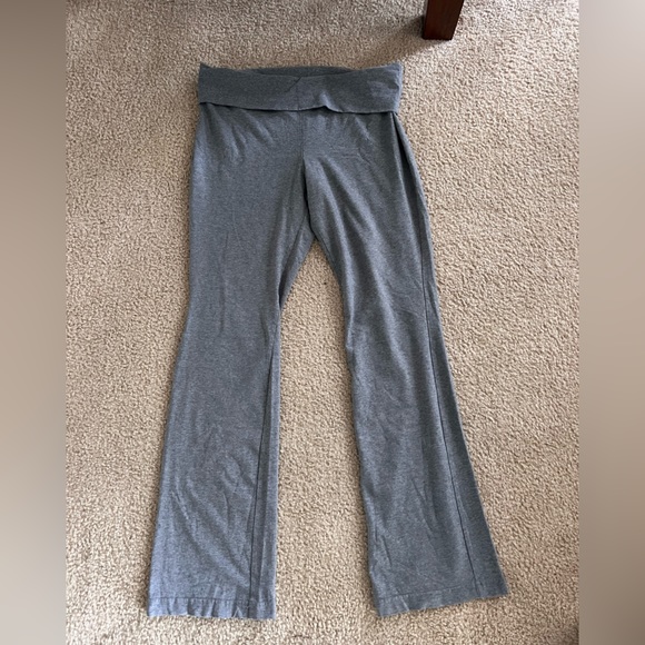 Xhilaration Pants - Xhilaration Gray Fold Over Flare Leggings Size L